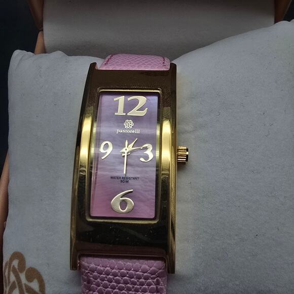 Women's Pastorelli by Invicta Watch Pink Gold Tone Rectangle In Box - Picture 9 of 9